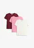 T-shirt i ekologisk bomull (3-pack), bonprix
