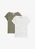 T-shirt av ekologisk bomull (2-pack), bonprix