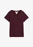 T-shirt med knappslå, bonprix