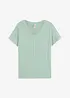 T-shirt med knappslå, bonprix
