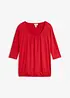 Oversizetopp i materialmix, bonprix