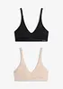 Feel Comfort-bralette av mjuk modal (2-pack), bonprix