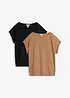 T-shirt av ren ekologisk bomull (2-pack), bonprix