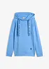 Sweatshirt med huva i mjuk viskosmix, bonprix