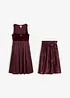 Mellanlång dirndl med sammet (2 delar), bonprix