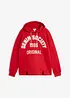 Sweatshirt med huva av bomull, oversizemodell, bonprix