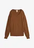 Finstickad cardigan av mjuk viskosmix, bonprix
