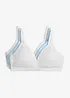 BH utan bygel med ekologisk bomull (3-pack), bonprix