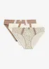 Trosa med bomull  (3-pack), bonprix