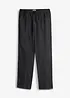 Tunn dra på-byxa i Loose Fit, Straight, bonprix