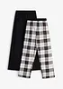 Pyjamasbyxa av ekologisk bomull (2-pack), bonprix