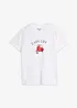 Ledig T-shirt med bomull, bonprix