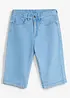 Jeansshorts med justerbar midja, Loose Fit, bonprix