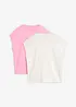 T-shirt av ekologisk bomull (2-pack), bonprix