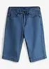 Jeansshorts med justerbar midja, Loose Fit, bonprix