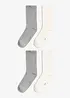 Strumpor med mjuka skaft (4-pack), bonprix