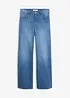 Wide Leg-jeans High Waist, ekologisk bomull, bonprix