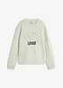 Sweatshirt i ekologisk bomull med puffigt tryck, bonprix
