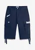 Långa shorts med stretch och cargofickor, normal passform, bonprix