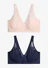 Minimizer-BH med vadderade axelband (2-pack), bonprix