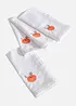 Tygservetter av ekologisk bomull med broderi (4-pack), bonprix