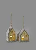 Prydnadshus med LED-belysning (2-pack), bonprix