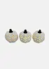 Prydnadspumpa med stansningar och LED-belysning (3-pack), bonprix