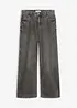 Wide Leg Jeans Mid Waist, bonprix
