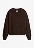 Stickad cardigan i kort modell, av bomullsmix, bonprix