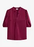 Blustunika av satin med mjukt fall, bonprix