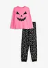 Pyjamas i ekologisk bomull (2 delar), bonprix