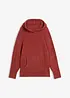 Sweatshirt med huva, av teddyfleece, bonprix