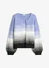 Grovstickad cardigan av mjuk materialmix, bonprix