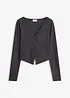 Ribbstickad topp, bonprix