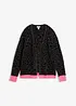 Grovstickad cardigan i vid modell, bonprix