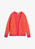 Grovstickad cardigan i vid modell, bonprix