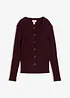 Finstickad cardigan i viskosmix, bonprix