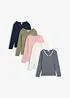 Långärmad topp (5-pack), bonprix