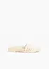 Toffla med virkad look, bonprix