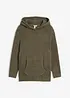 Sweatshirt med huva, av teddyfleece, bonprix