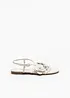 Sandal med blomapplikation, bonprix