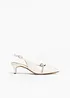 Slingbackpumps med glitterstenar, bonprix
