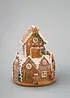Prydnadsföremål, pepparkakshus med LED-belysning, bonprix
