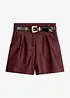 Shorts i skinnimitation med skärp, bonprix