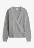 Oversizetröja med omlottlook, bonprix