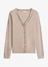 Finstickad cardigan av viskosmix med mjukt fall, bonprix