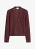 Hålmönstrad cardigan, bonprix