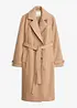 Vintertrenchcoat med yllelook, bonprix