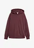 Sweatshirt med huva, i ren bomull, bonprix