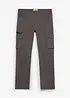 Cargobyxa med resårmidja och stretch Classic Fit, Straight, bonprix